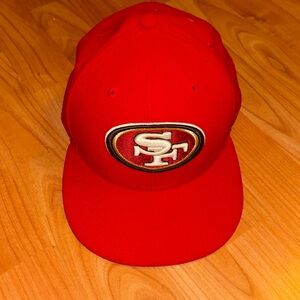 New Era SF NFL San Francisco 7 3/8 Red Hat